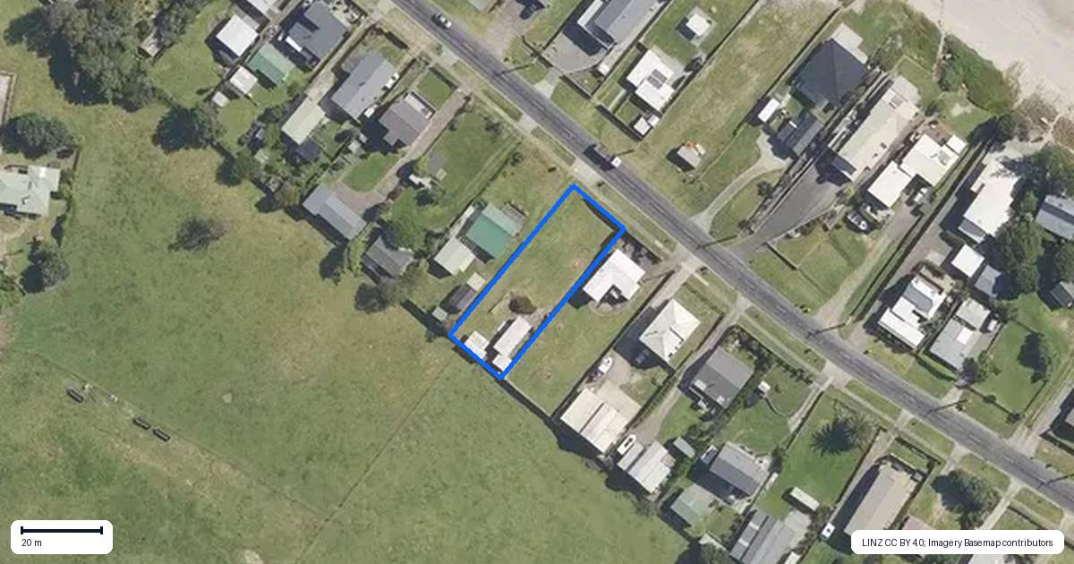 Property context map for 98 Pukehina Parade, Pukehina