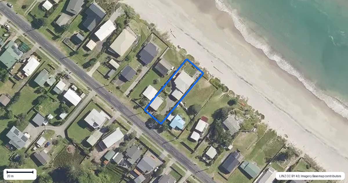 Property context map for 355 Pukehina Parade, Pukehina