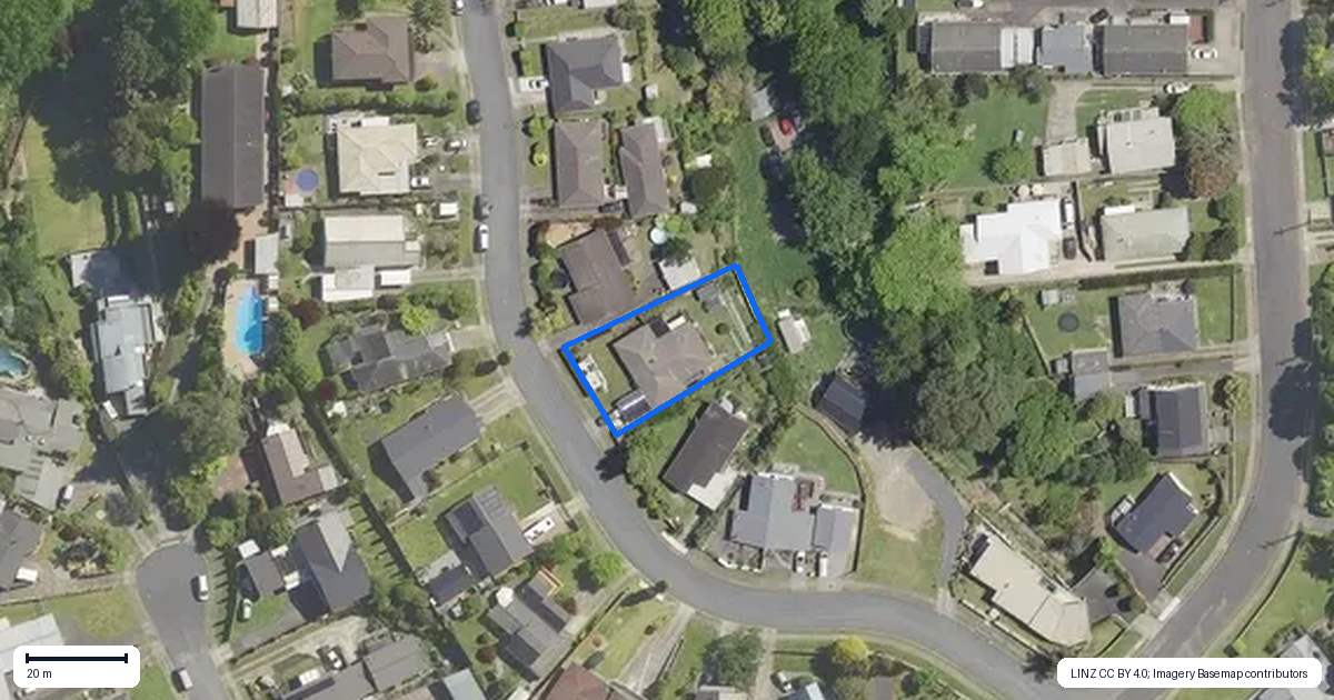 Property context map for 6 Norrie Street, Te Puke