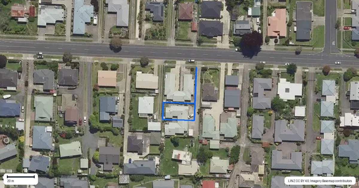 Property context map for 3/39 James Street, Whakatane