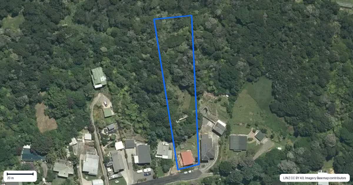 Property context map for 29 Trotter Avenue, Waiomu, Thames