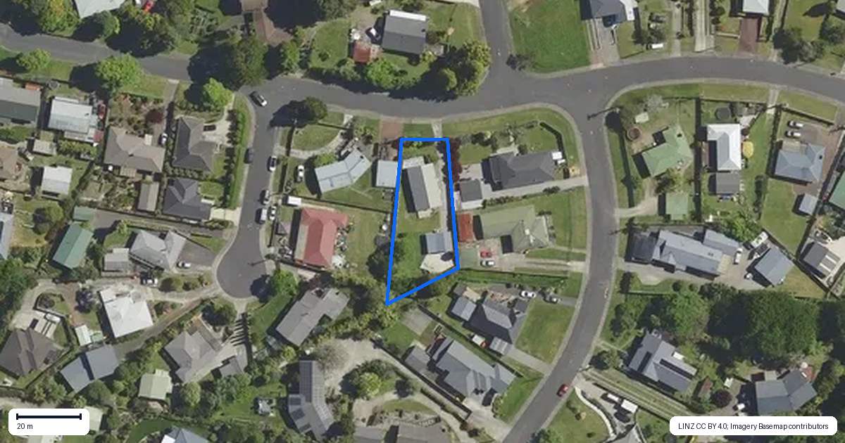 Property context map for 7 Kiwi Street, Springfield, Rotorua