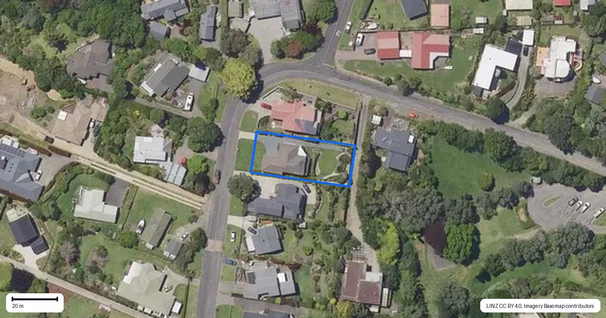 Property context map for 236 Tanners Point Road, Tanners Point, Tahawai