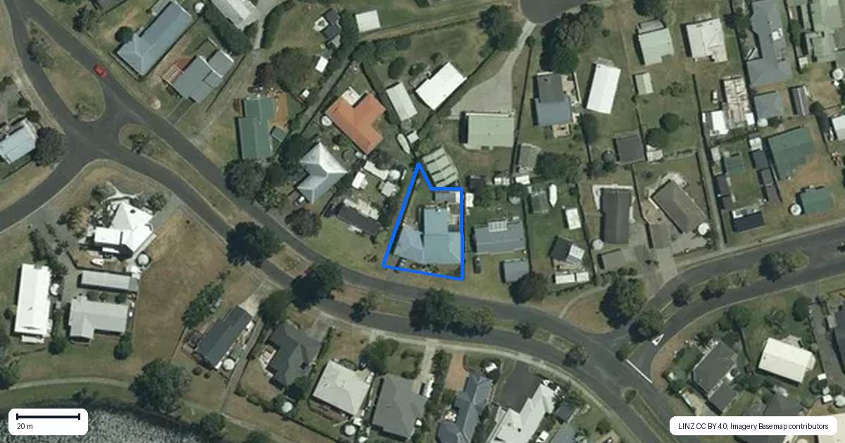 Property context map for 21 Charles Green Drive, Cooks Beach, Whitianga