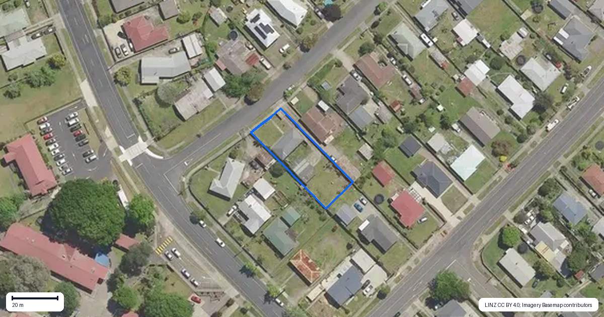 Property context map for 56 Ballance Street, Kawerau