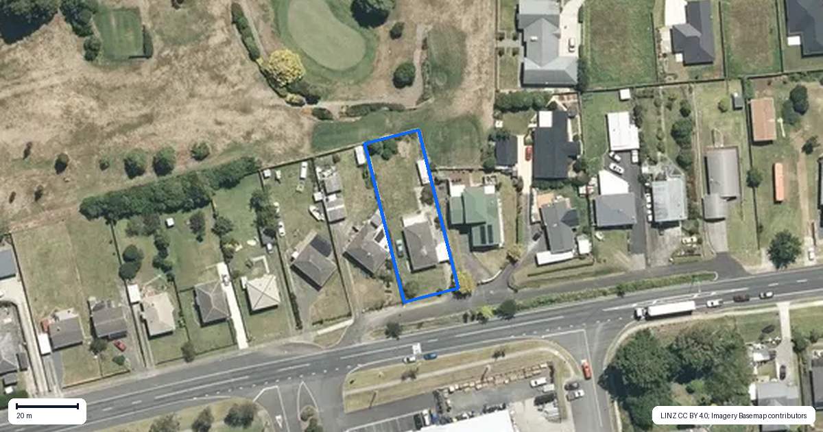 Property context map for 84 Waerenga Road, Te Kauwhata