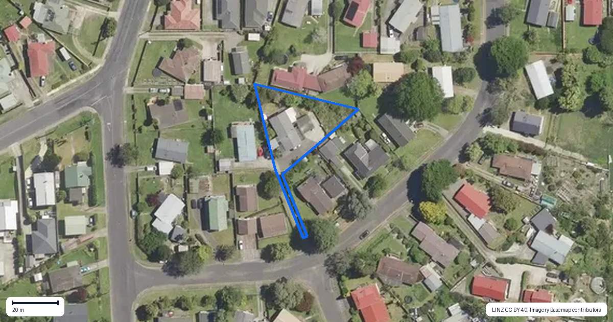 Property context map for 10 Bishoprick Crescent, Te Puke