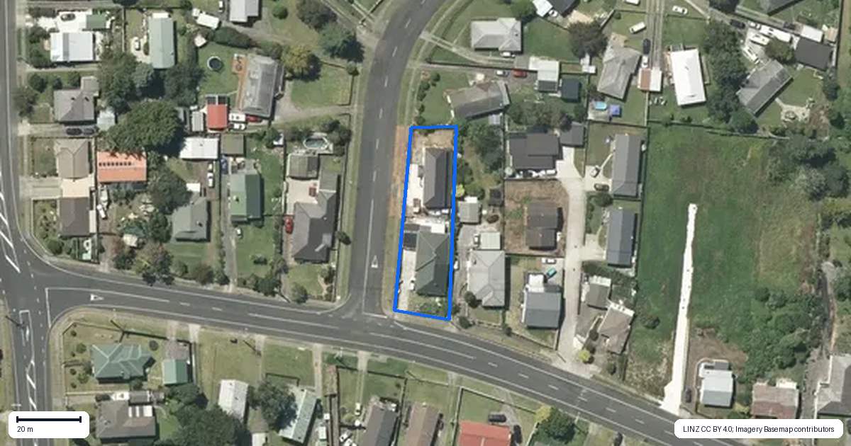 Property context map for 17 Kimihia Road, Huntly