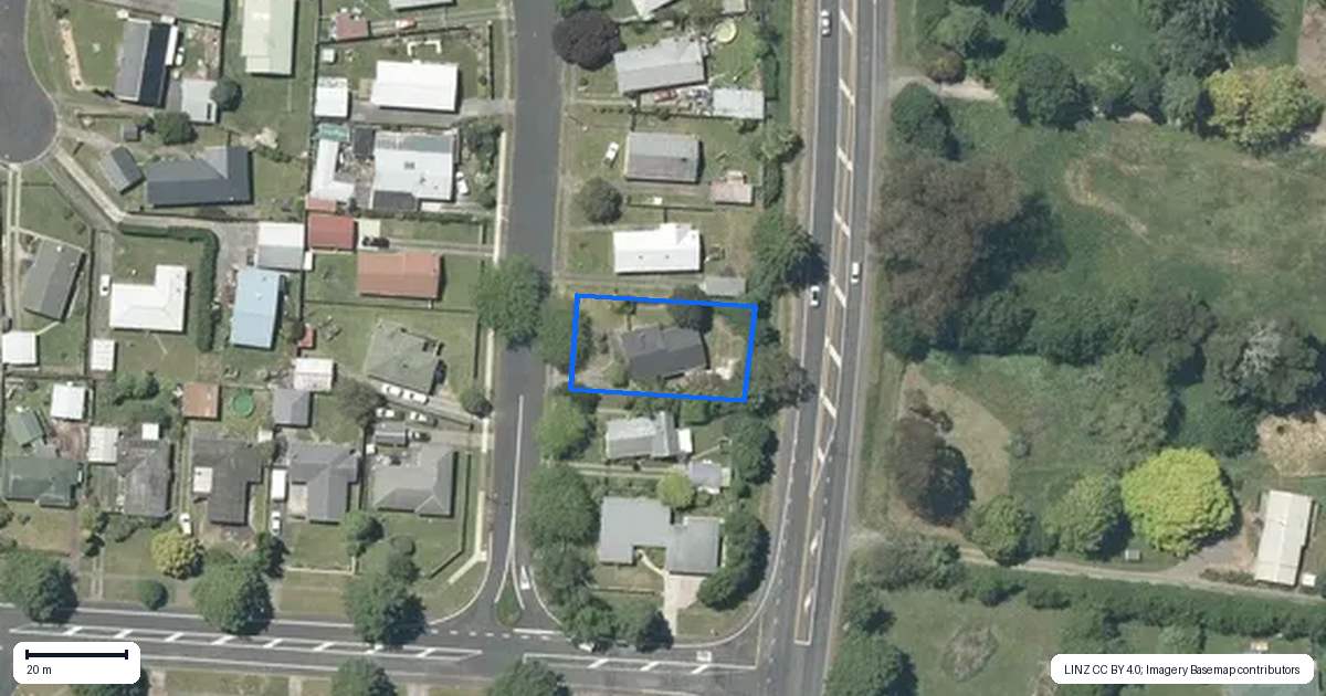 Property context map for 5 Chartwell Drive, Tokoroa