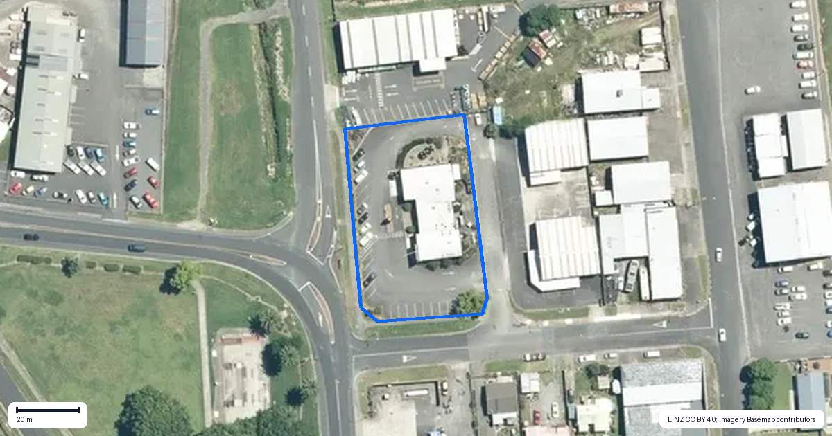 Property context map for 2 Seymour Street, Paeroa