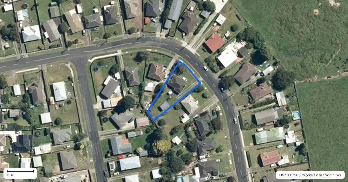 Property context map for 1221 Hazelmere Crescent, Te Awamutu