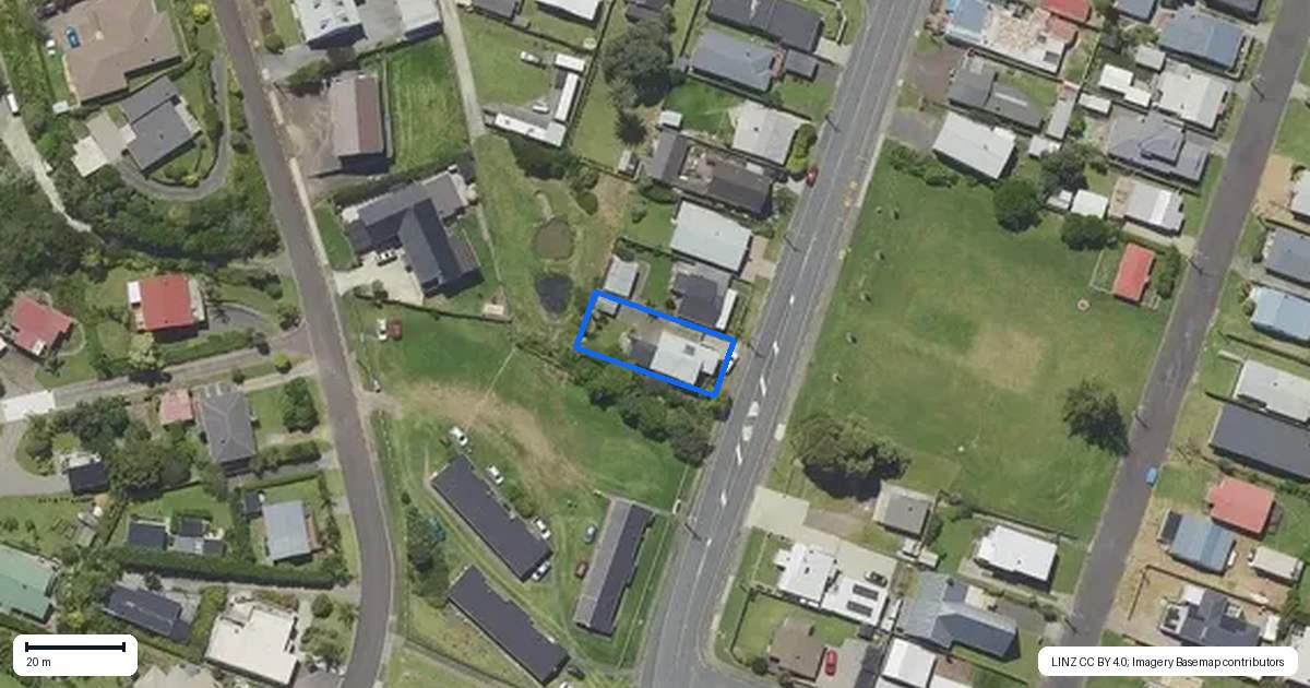 Property context map for 53 Beach Road, Waihi Beach