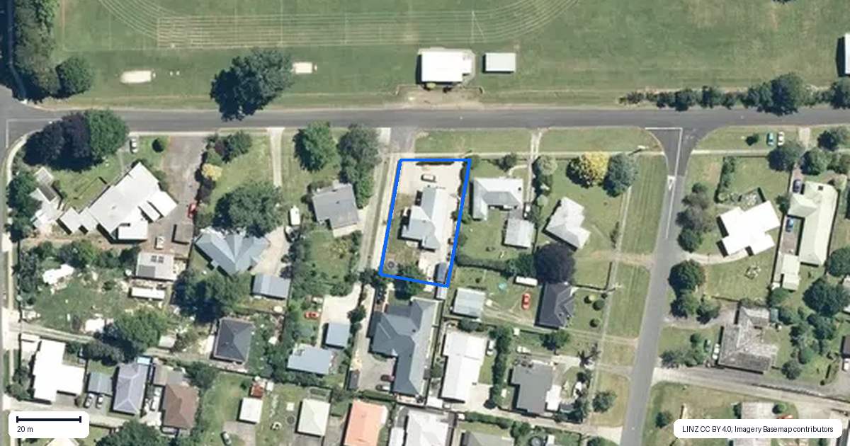 Property context map for 8 Rata Street, Waihi