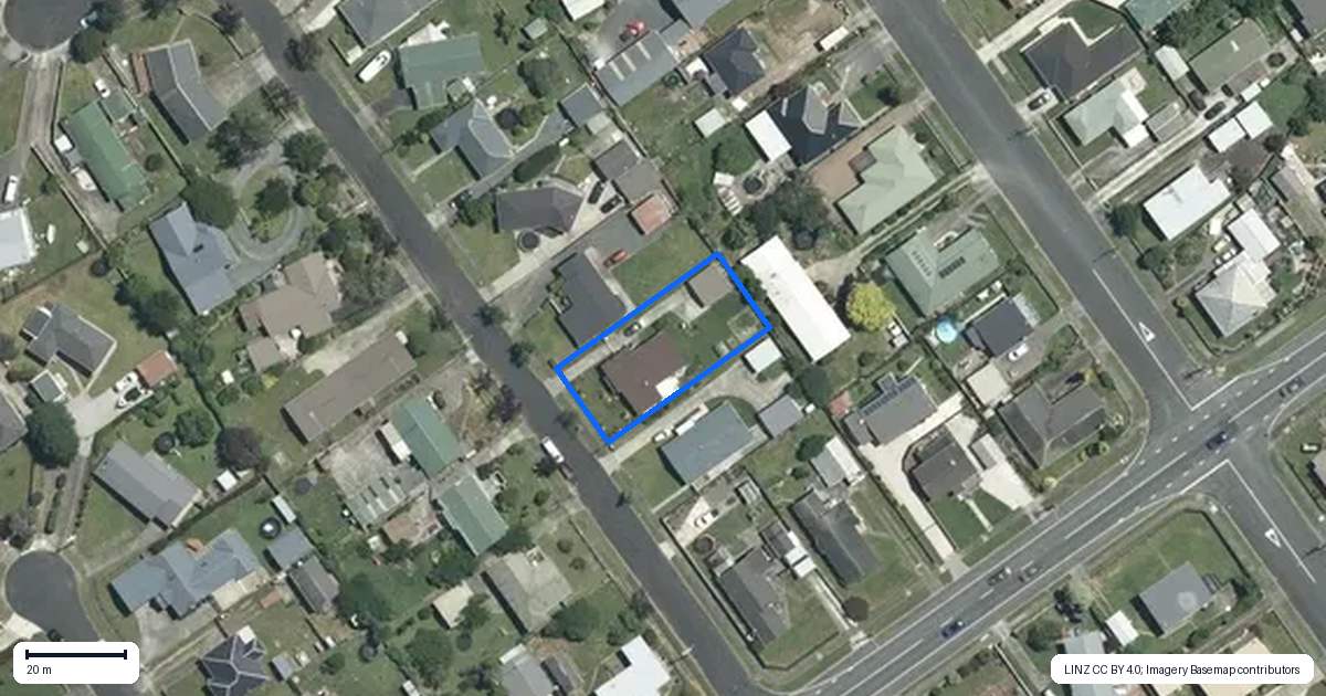 Property context map for 4 Moana Place, Morrinsville