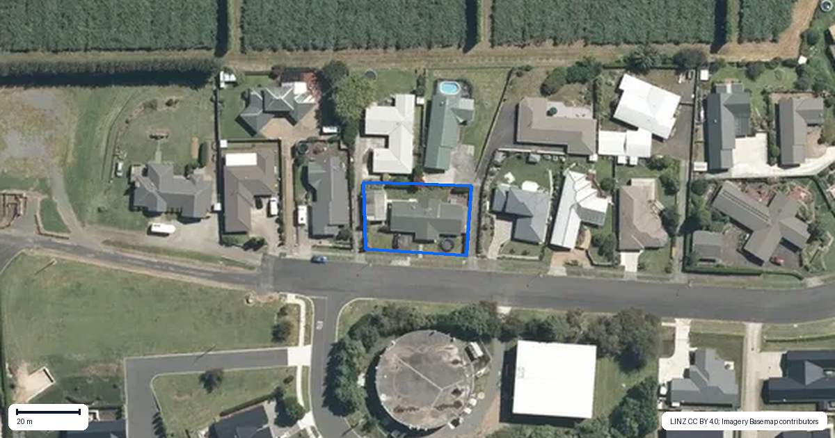 Property context map for 354 Greenhill Drive, Te Awamutu