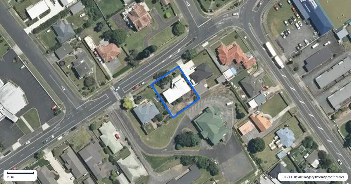 Property context map for 388 Thames Street, Morrinsville