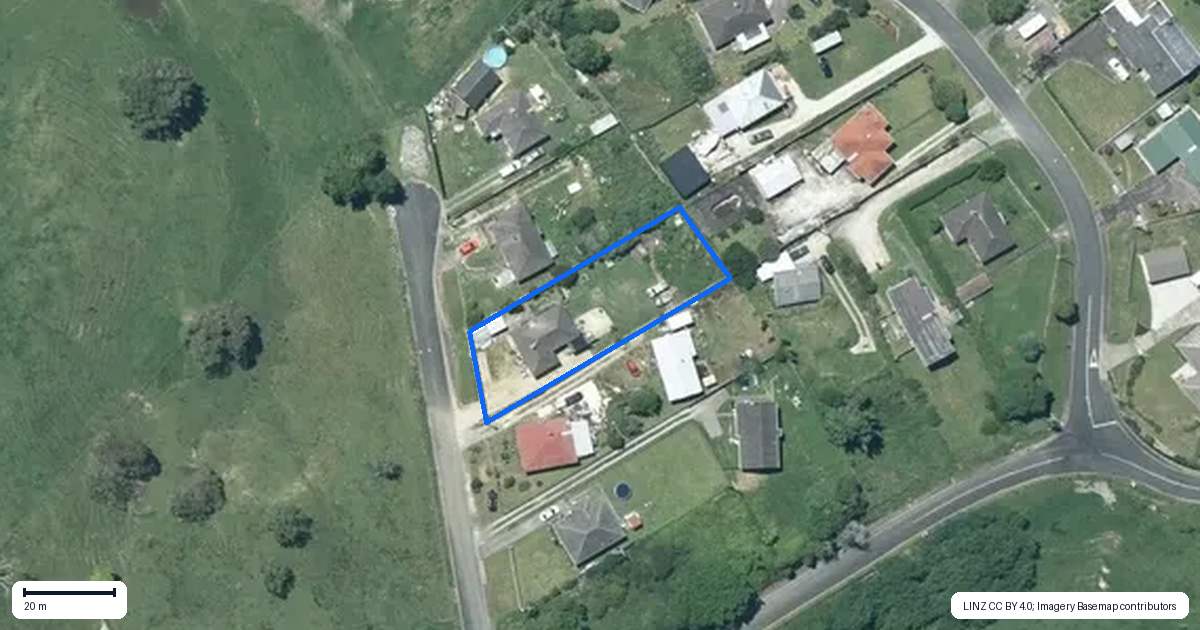 Property context map for 16 Earl Street, Te Kuiti