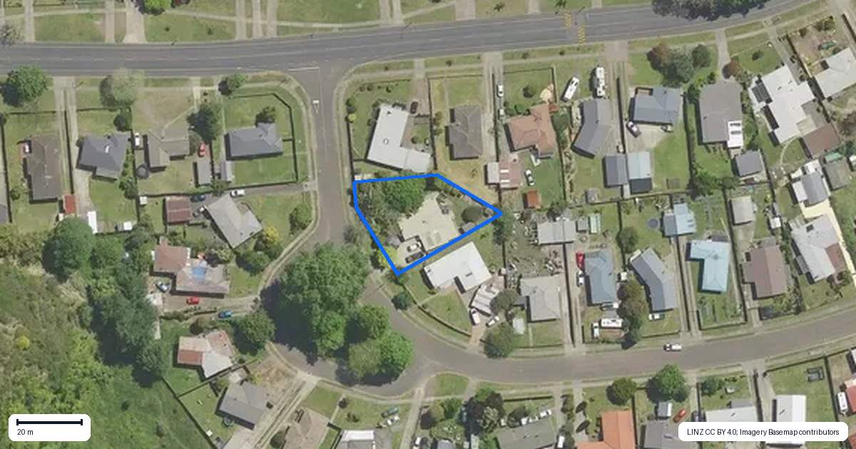 Property context map for 27 Ballantrae, Kawerau