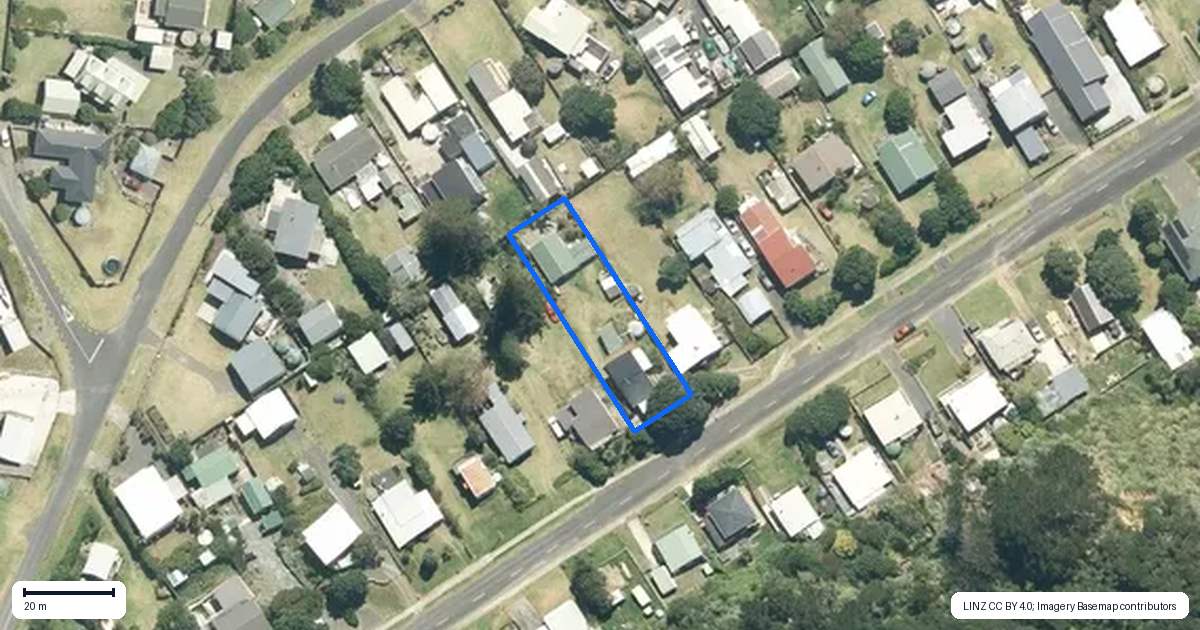 Property context map for 222 Maunsell Road, Port Waikato