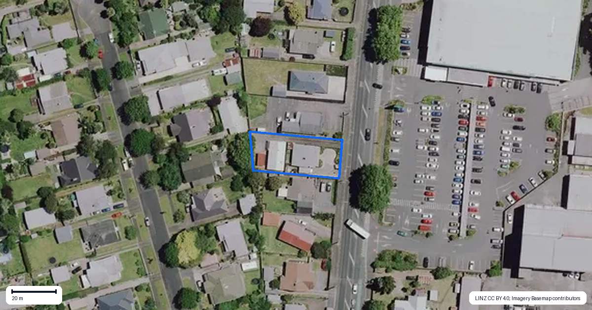 Property context map for 151B Peachgrove Road, Hamilton East, Hamilton