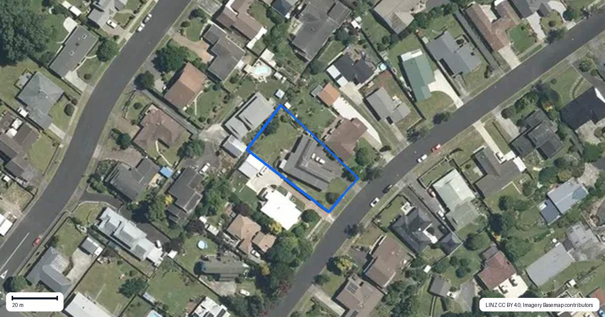 Property context map for 9 Kowhai Avenue, Morrinsville