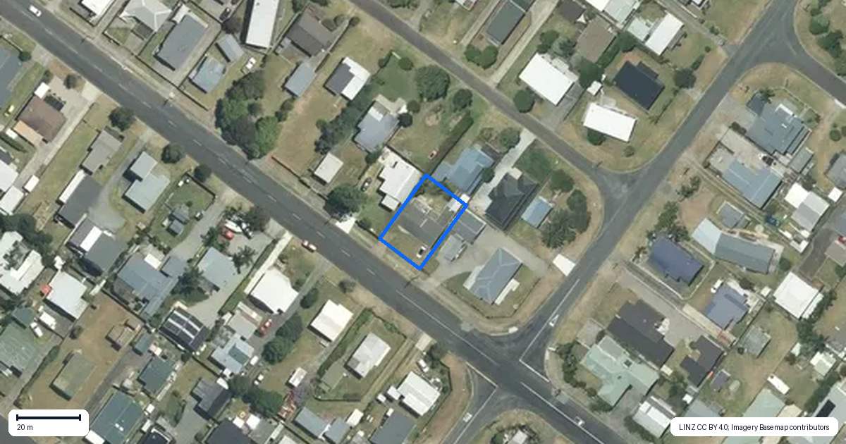 Property context map for 202 Hetherington Road, Whangamata