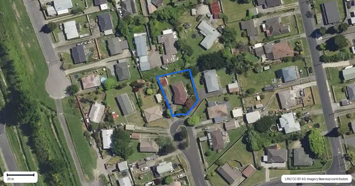 Property context map for 9 Rinaha Place, Koutu, Rotorua