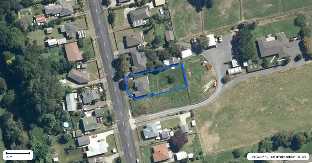 Property context map for 244 Racecourse Road, Te Awamutu