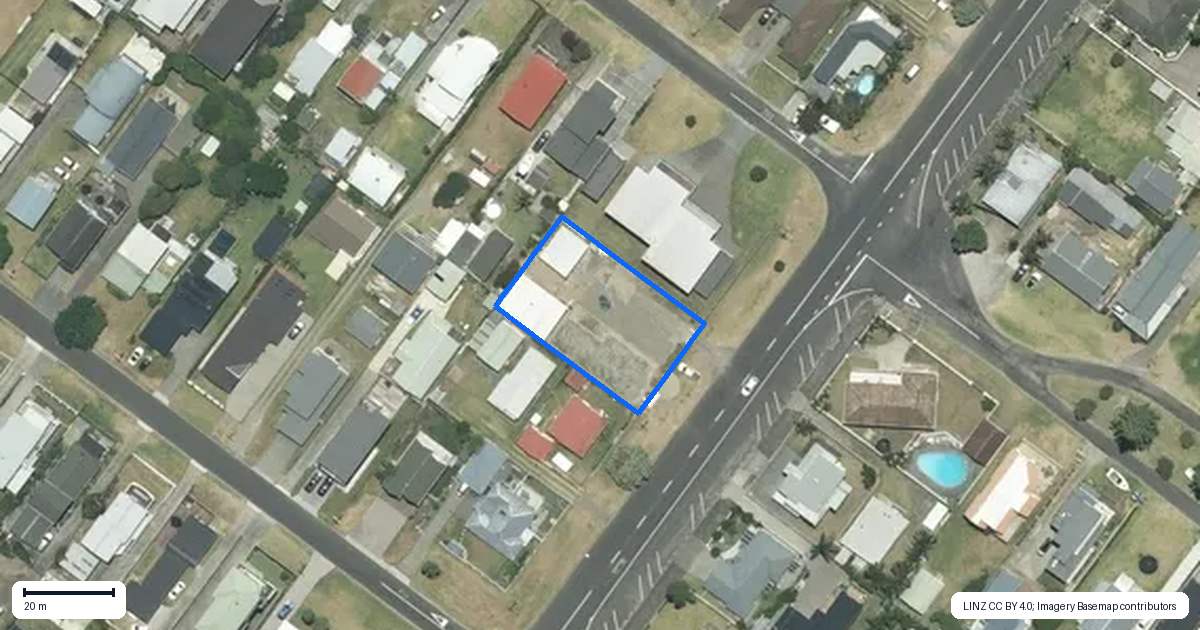 Property context map for 905 Port Road, Whangamata