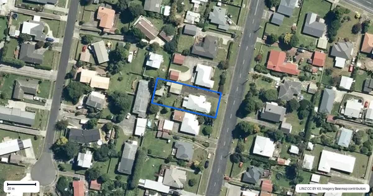 Property context map for 94 Pakura Street, Te Awamutu