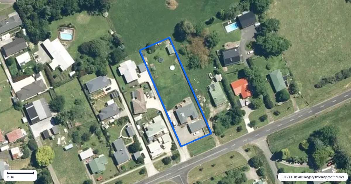 Property context map for 111 Barry Road, Waihi