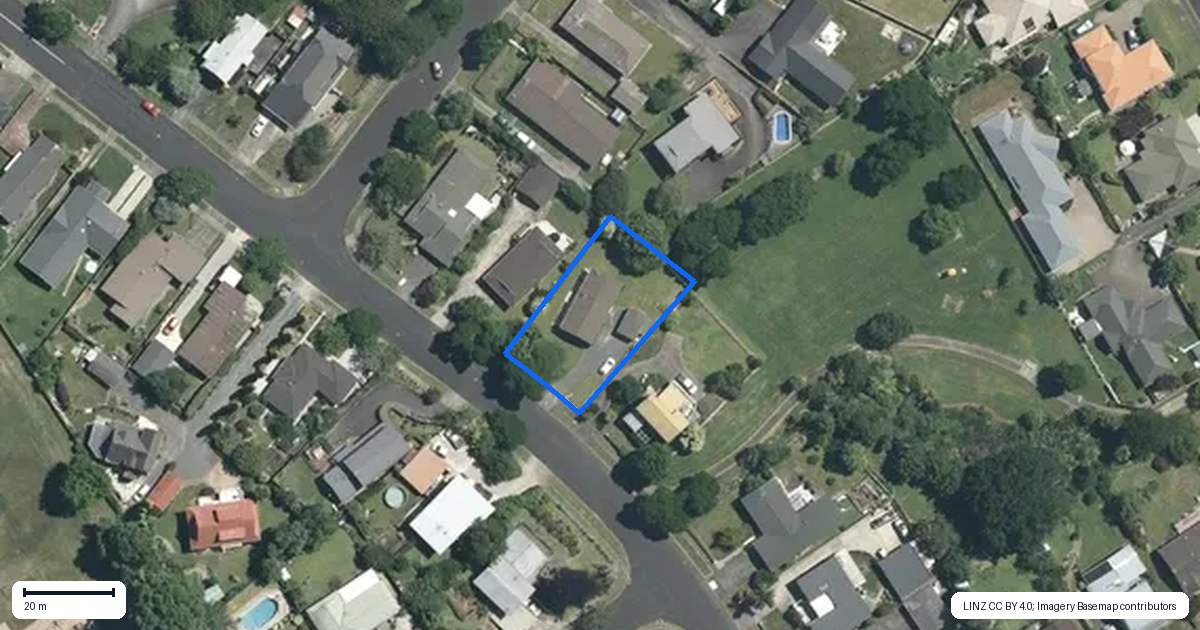 Property context map for 16 Lindale Street, Morrinsville