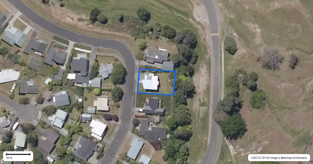 Property context map for 13 Pokaka Crescent, Wharewaka, Taupo