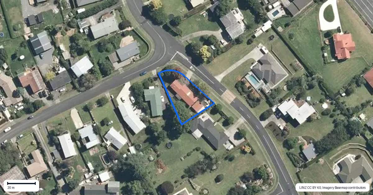 Property context map for 6 Charles Edwards Street, Ohaupo