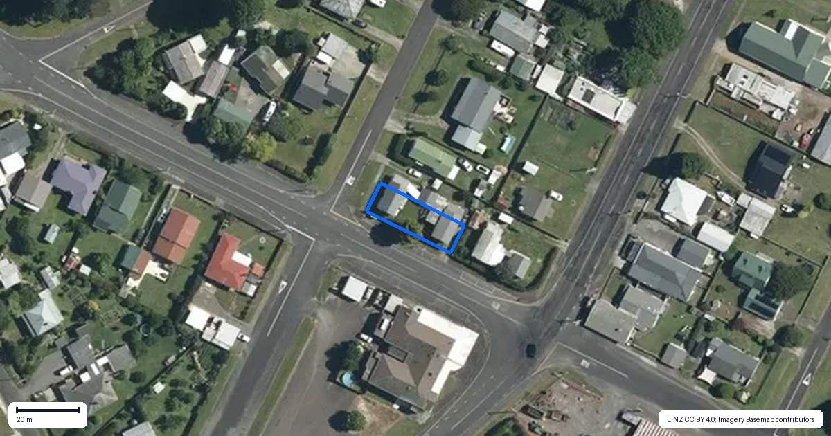 Property context map for 2A Lewis Street, Waihou, Te Aroha