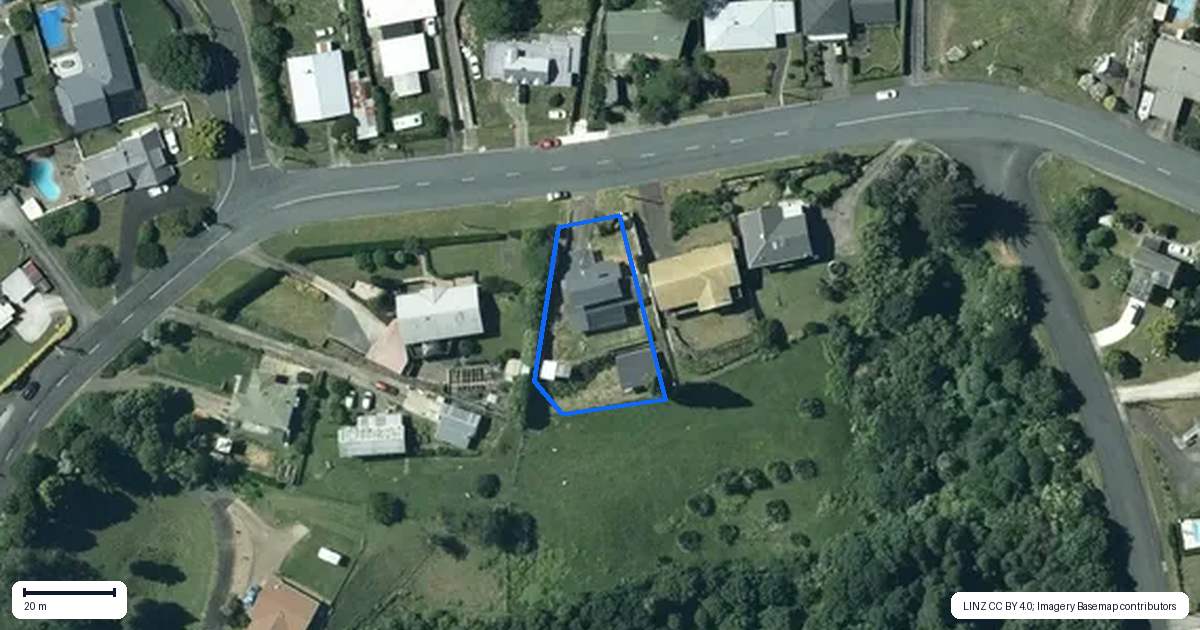 Property context map for 52 Mountain View Road, Otorohanga