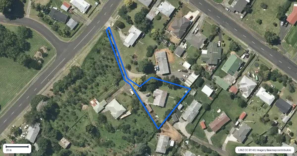 Property context map for 114 Rosser Street, Huntly