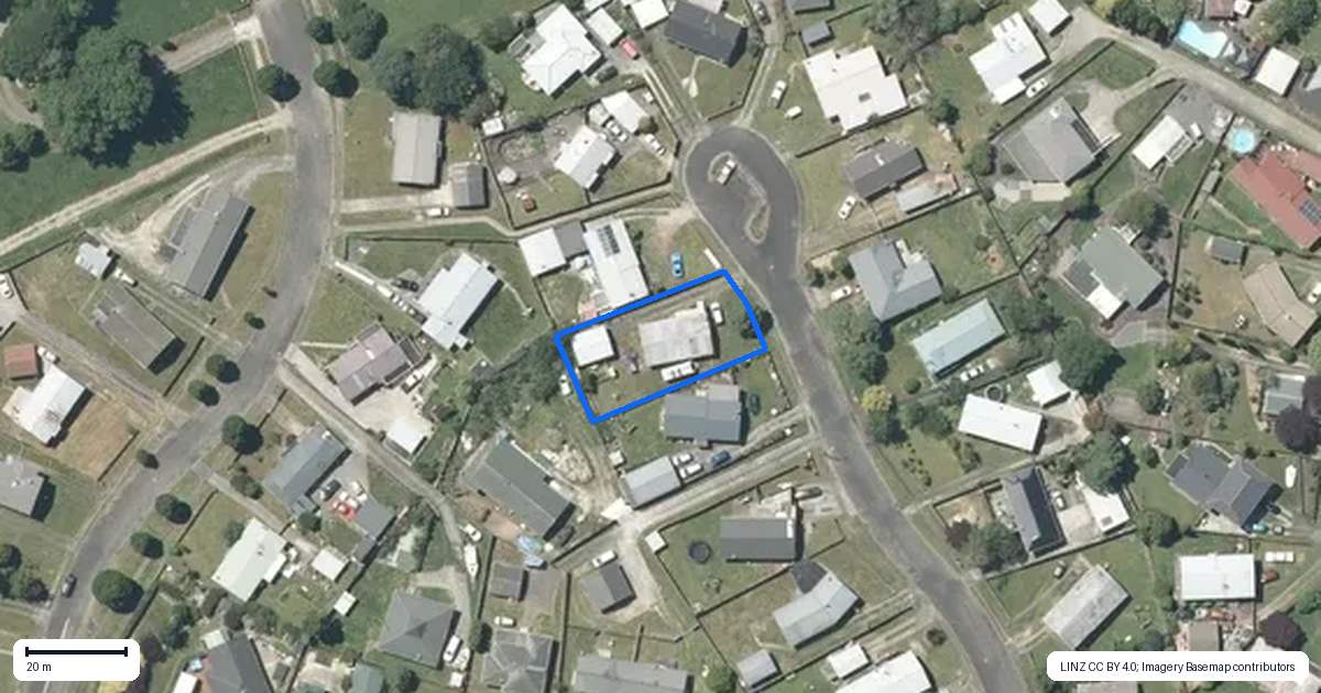 Property context map for 20 Stafford Place, Tokoroa