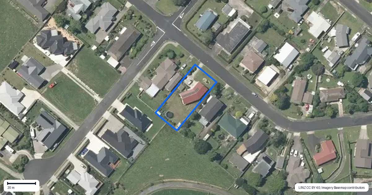 Property context map for 24 Hillcrest Street, Tirau