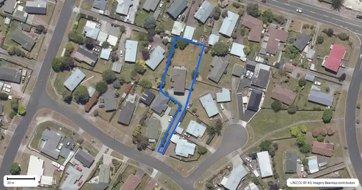 Property context map for 19 Ward Place, Richmond Heights, Taupo