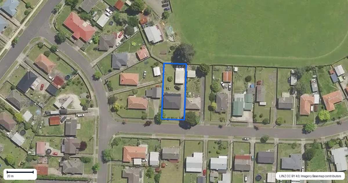 Property context map for 4 Fitzgerald Street, Kawerau
