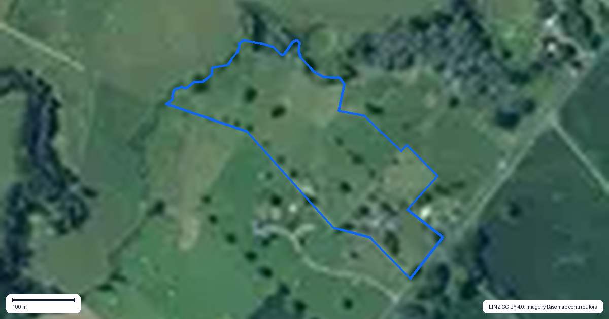 Property context map for 191 Taihoa South Road, Matamata