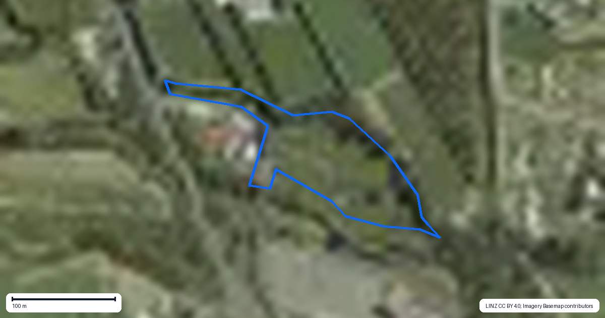 Property context map for 2920 State Highway 2, Tahawai