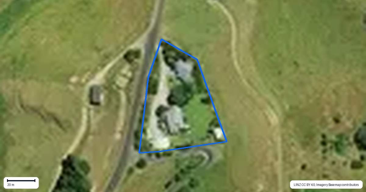 Property context map for 155 Arthur Road, Te Pahu