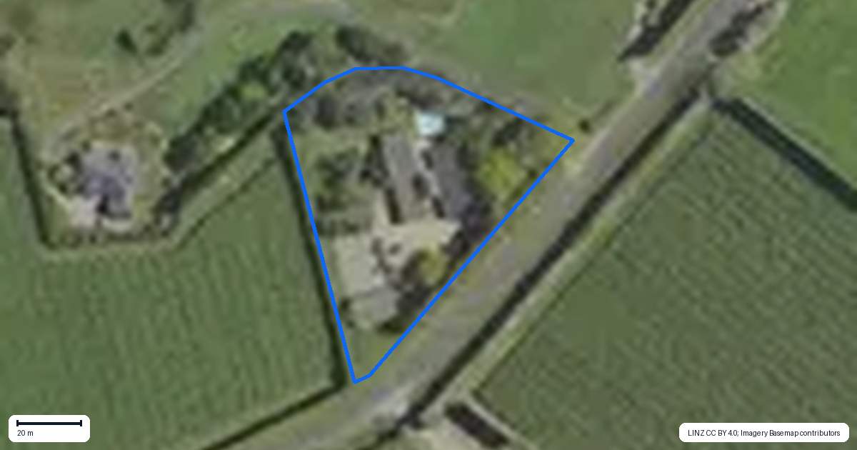 Property context map for 185 Matahui Road, Aongatete