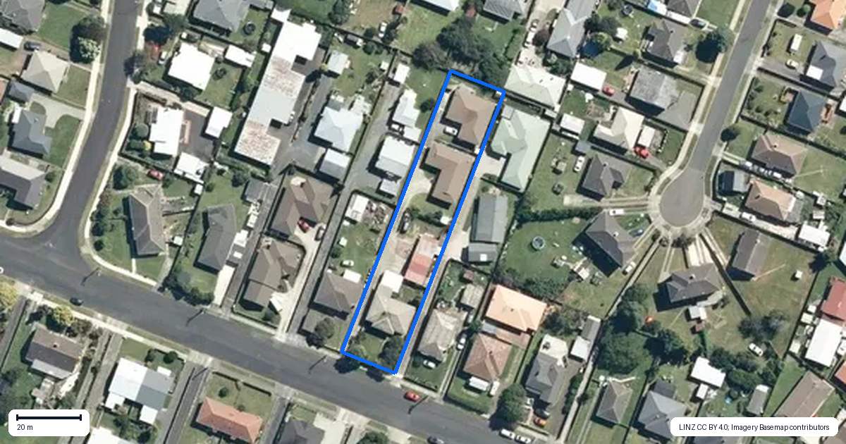 Property context map for 2/600 Mahoe Street, Te Awamutu
