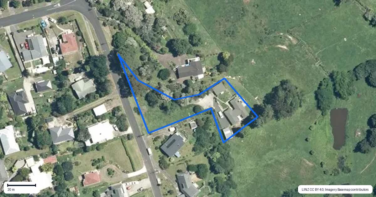 Property context map for 34A Bennett Street, Paeroa