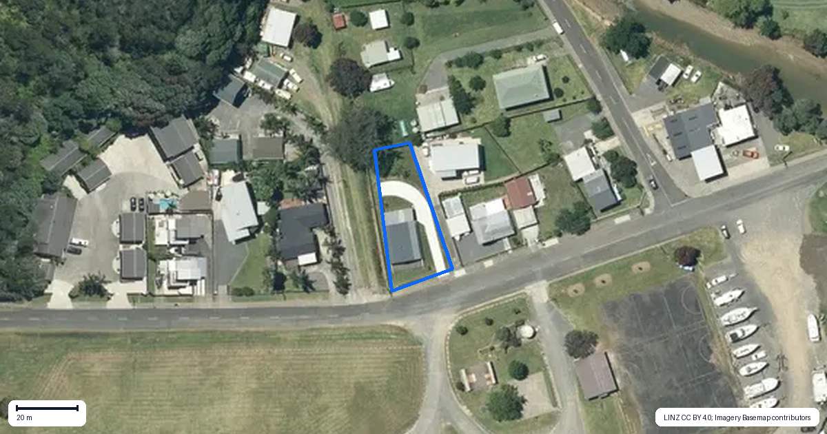 Property context map for 348 Wharf Road, Coromandel