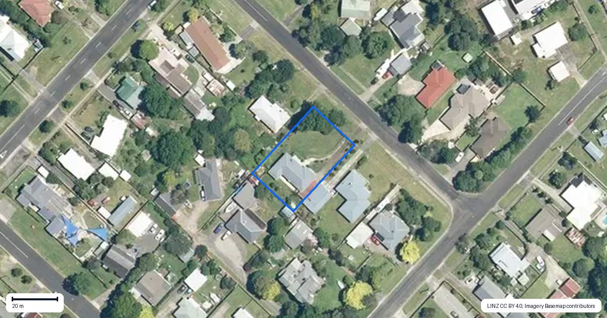 Property context map for 14 Margaret Street, Waihi