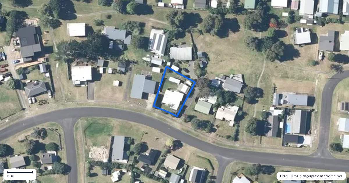 Property context map for 213 Waimaire Avenue, Matarangi, Whitianga